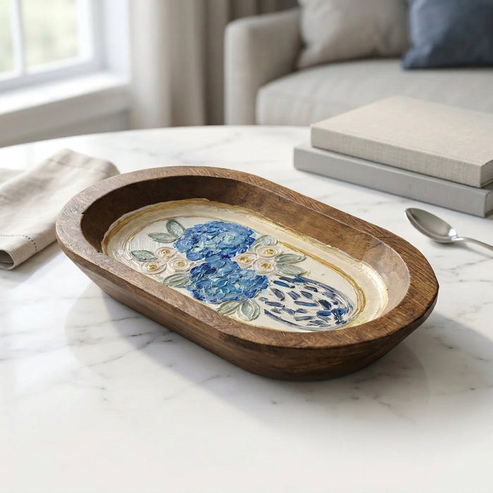 Large Hand Painted Dough Bowls by Alex Ladner