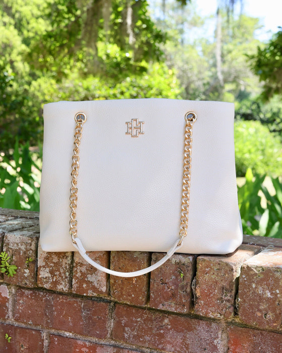 Blair Tote Cream Purse by Caroline Hill