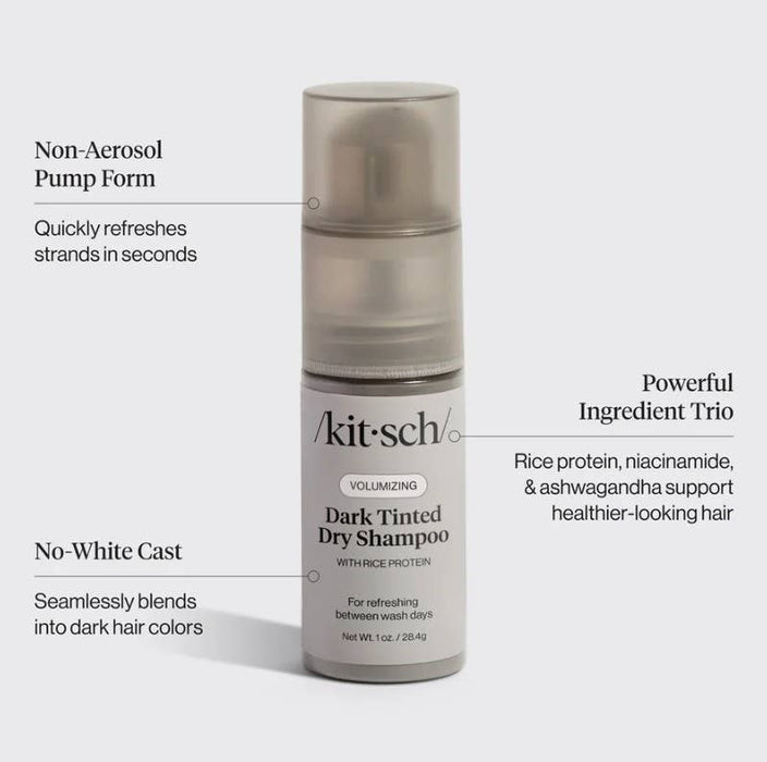 Volumizing Rice Protein Dry Shampoo - Dark Tinted 1 oz
