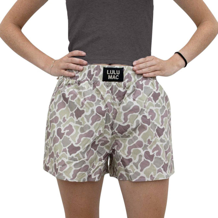 Camo Lulu Mac Logo Shorts