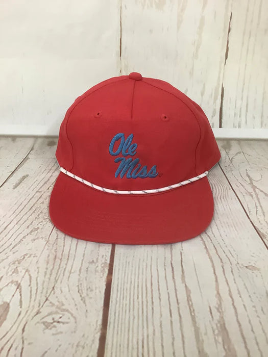 Ole Miss Stacked Rope Hat- available in 2 colors