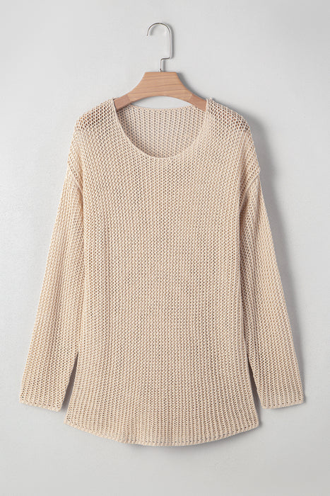 Lightweight Crochet Pullover Sweater