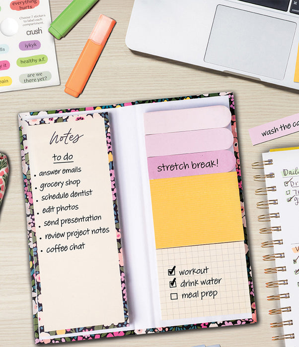 Crush Stick With It Adhesive Notes Desk Set