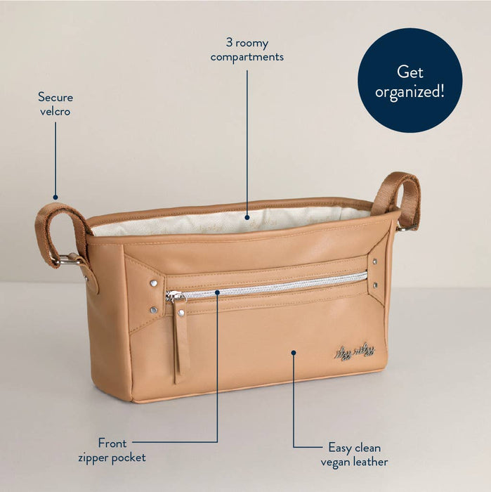 Chai Latte Stroller + Wagon Caddy with Straps