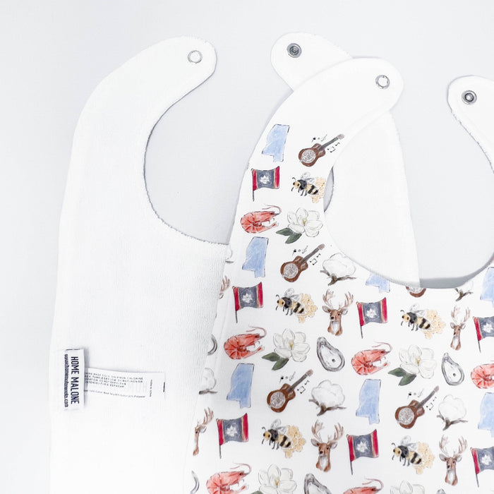 Mississippi Icons Baby Bib