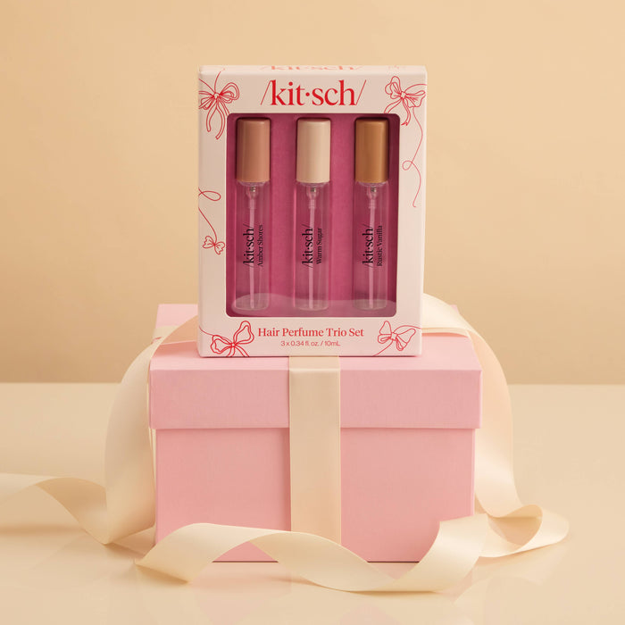 Hair Perfume Trio Set by Kitsch.  Amber Shores, Warm Sugar & Rustic Vanilla Set.