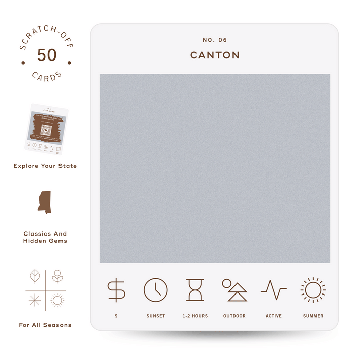 Mississippi Adventure Surprise Scratch Off Bucket List