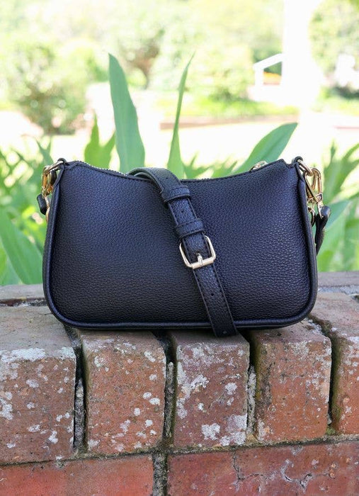 Joan Crossbody Black Purse by Caroline Hill
