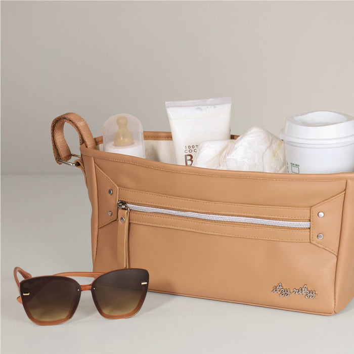 Chai Latte Stroller + Wagon Caddy with Straps