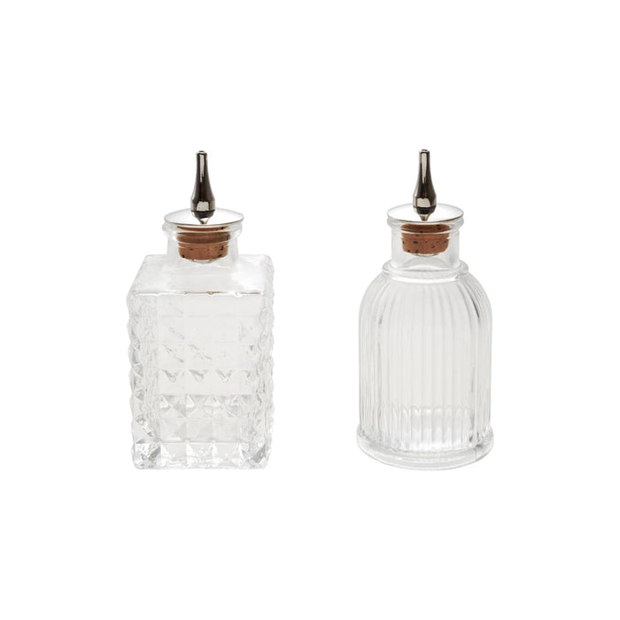 2 oz. Pressed Glass Bitters Bottle with Spout, 2 Styles