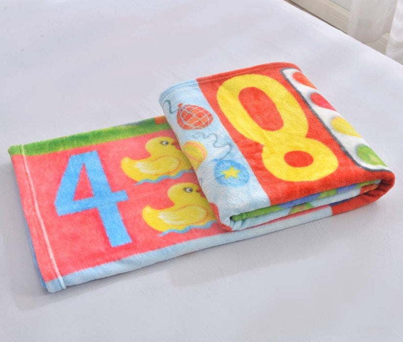 Count to 10 Plush Toddler Throw Blanket