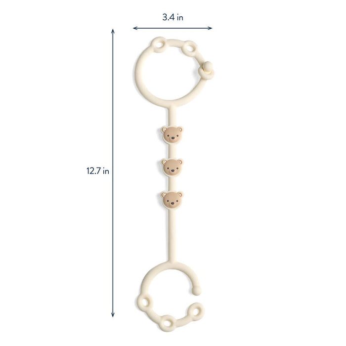 Itzy Strap™.  Use these to connect anything to your stroller, car seat, etc.