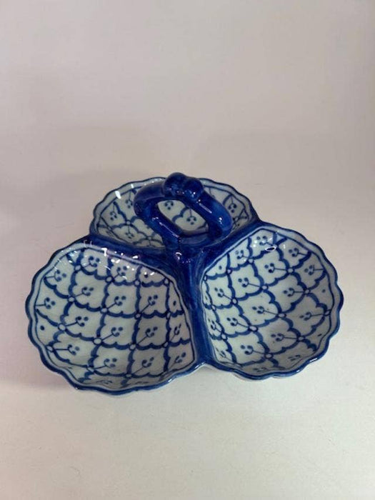 Blue & White Triple Berry Dish