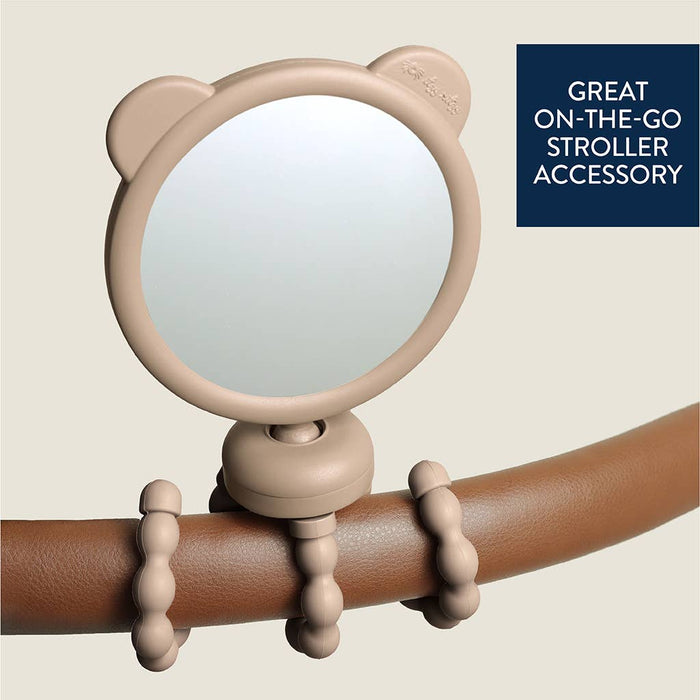 Itzy Peek Stroller Mirror™.  Bendable legs to attach wherever you need it.