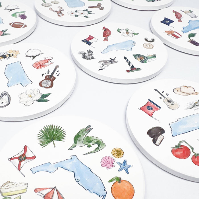 Mississippi Icons Coaster
