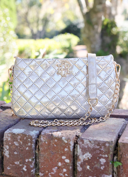 Livi Quilted Crossbody Purse Champagne Pop by Caroline Hill