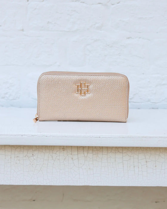 Penelope Wallet Woven Gold by Caroline Hill