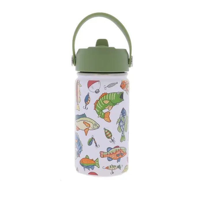 Kids 12oz Bottle with Straw Cap - 12 Styles!