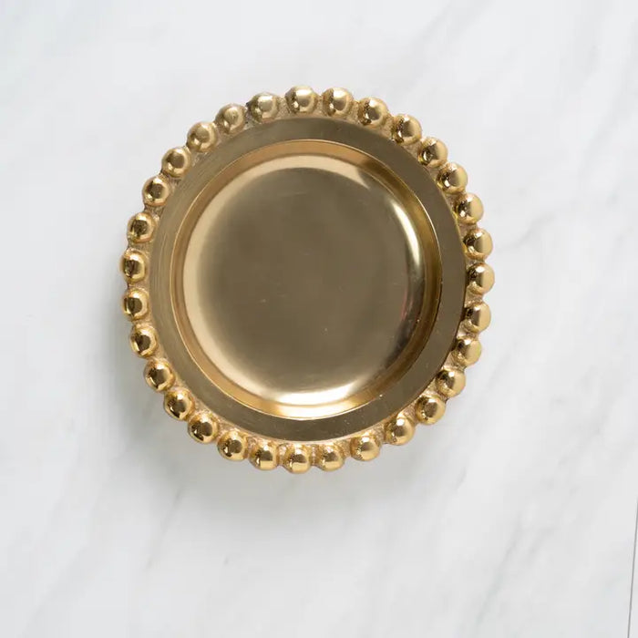Gold Glided Beaded Plate