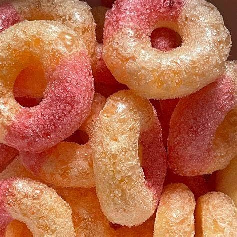 Freeze Dried Candy Peach Rings