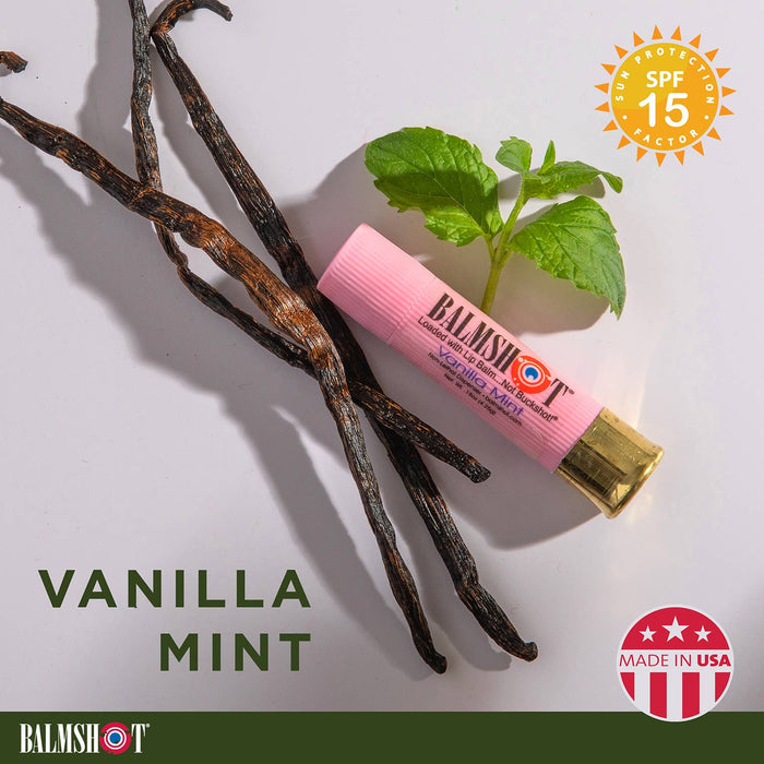 Pure Pink Vanilla Mint Lip Balm in a Bullet