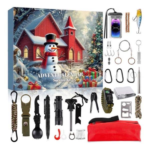 The Advent Survival Kit - 24PC Survival Tools Included