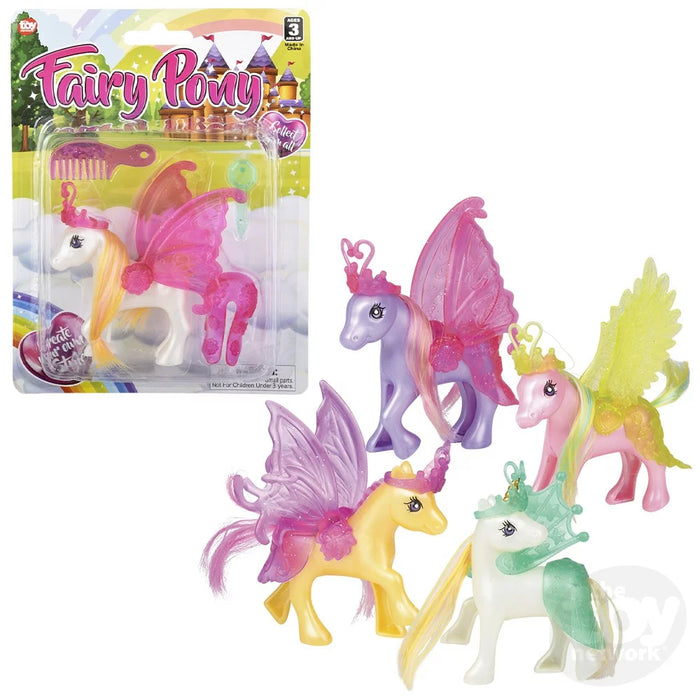 5" Dress Up Fairy Pony Playset