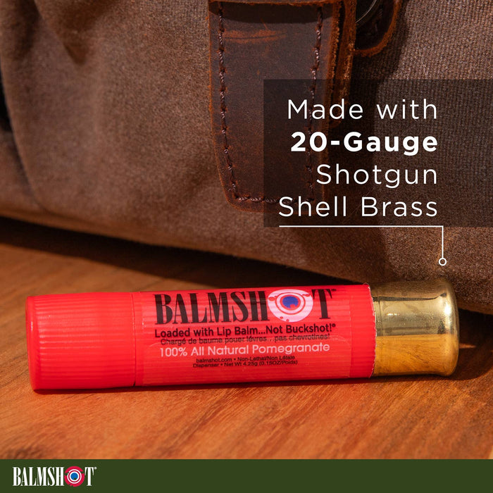Pomegranate Beeswax Lip Balm in a Bullet (100% All Natural)