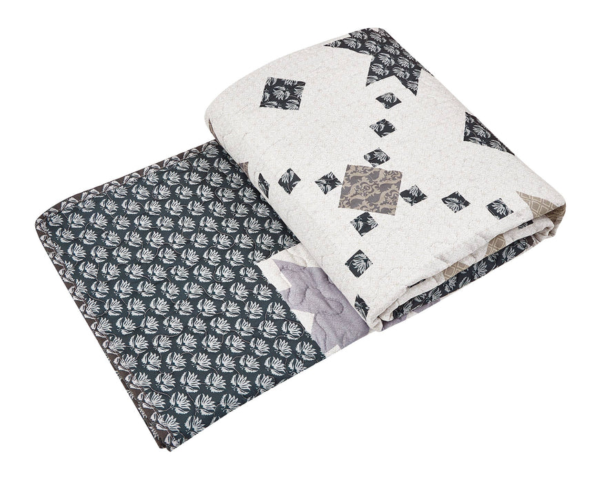 Midnight Stars Quilted Throw