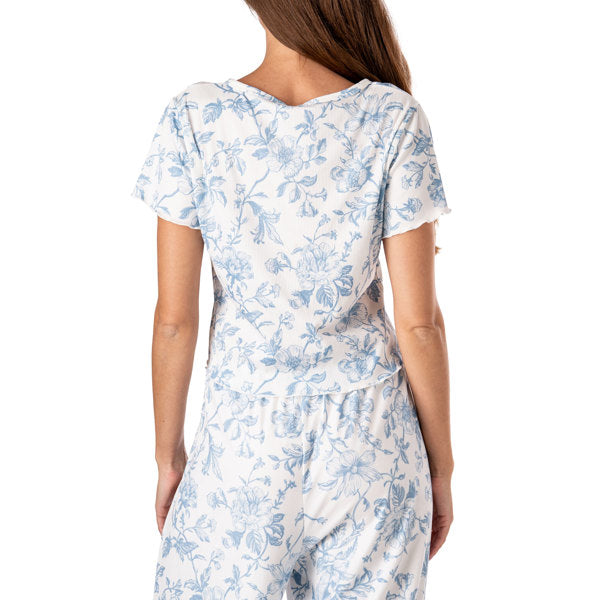 Hello Mello Spill The Tea Snooze Fest Ribbed Top
