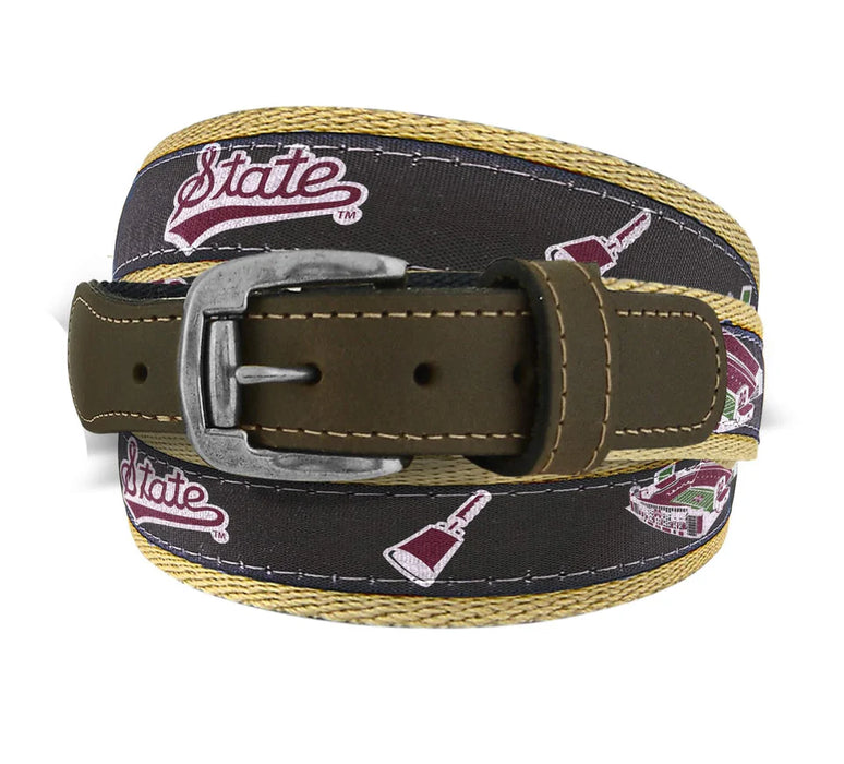 MSU Grey Ribbon Belt- Available in 5 Sizes!