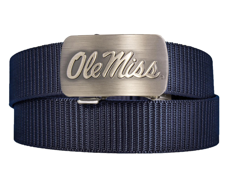 Ole Miss Gunmetal Clamp Cut-to-Size Belts- Available in 2 Colors!
