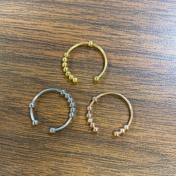 Adjustable Fidget Ring - Gold