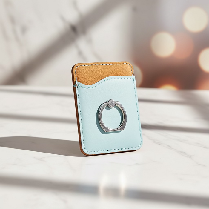 Personalized Vegan Leather Phone Pockets / Card Holders.  Can be customized any way you want.