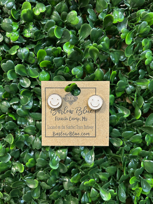 Smiley Face Studs - 3 Colors!