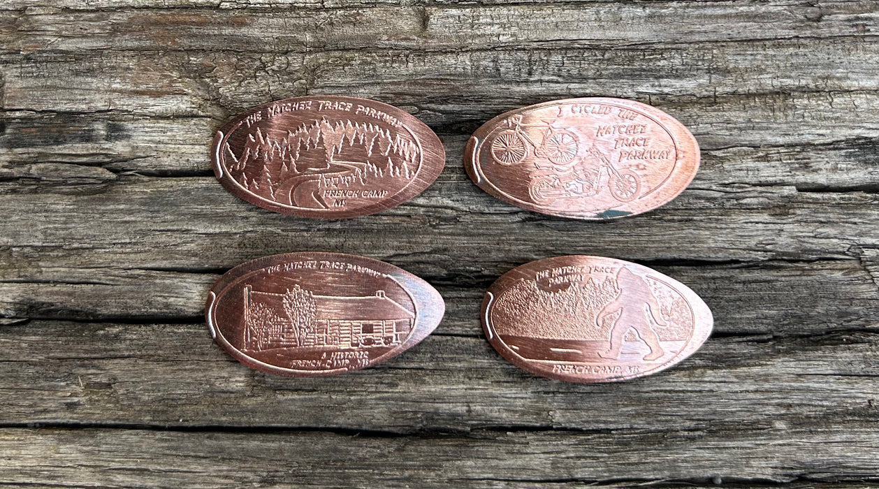 Natchez Trace Parkway / French Camp Souvenir Pressed Pennies - 4 Styles!