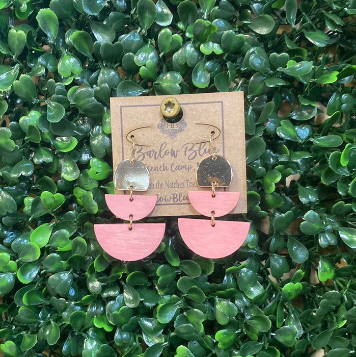 Ryleigh Wood and Metal Earrings