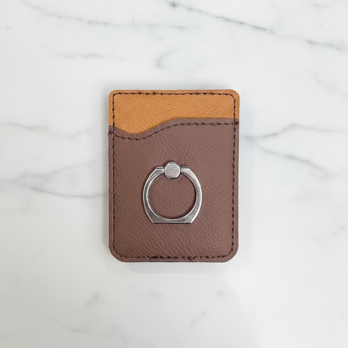 Personalized Vegan Leather Phone Pockets / Card Holders.  Can be customized any way you want.