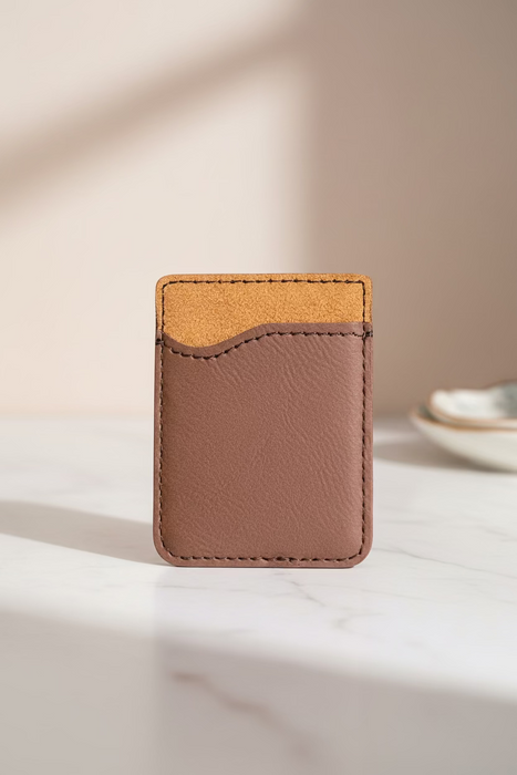 Personalized Vegan Leather Phone Pockets / Card Holders.  Can be customized any way you want.