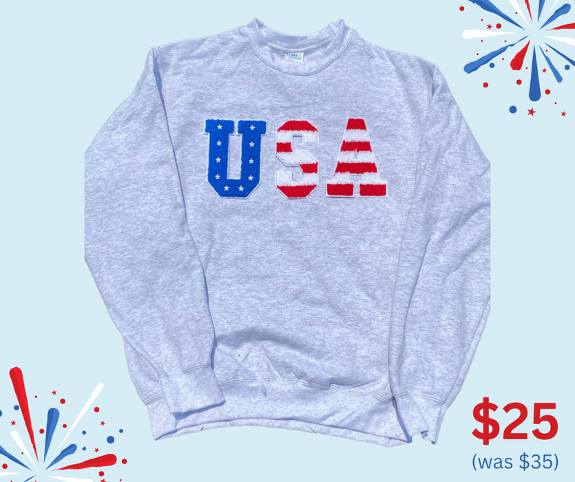 USA Patch Sweatshirt - 4th of July Sale!