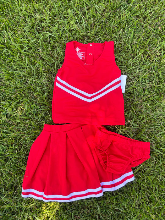 Blank 3pc Cheer Suits (sizes 2T-8)  Customization can be done for an additional fee. Contact us if you don't see the size/color you need.