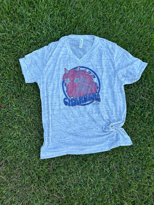 Panthers/Chargers Retro Graphic Tee - 2 Styles!