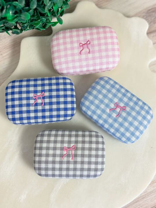 Gingham Small Accessory Case by Simply Southern.