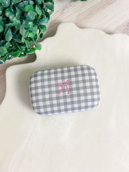 Gingham Small Accessory Case by Simply Southern.