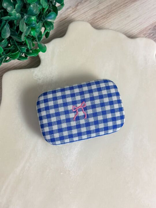 Gingham Small Accessory Case by Simply Southern.