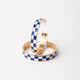 Blue, White, & Gold Checkered Sunny Hoops- Perfect For Game Day To Show Your School Spirit!!