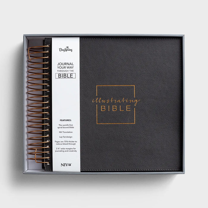 Dark Grey NIV Illustrating Bible (Spiral Bound)