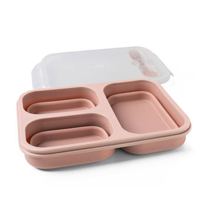 Krumbs Kitchen Collapsible Silicone Meal Prep Container & Utensil