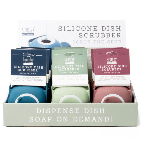 Krumbs Kitchen Silicone Dish Scrubber-4 colors!