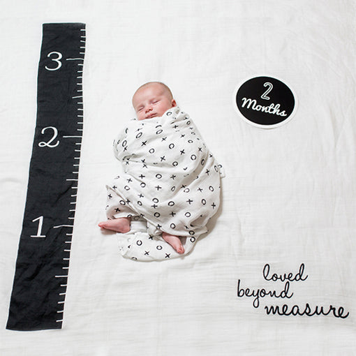Baby's First Year Blanket & Cards Milestone Set.  Perfect for Monthly Pics.  Styles for Boys & Girls Available.